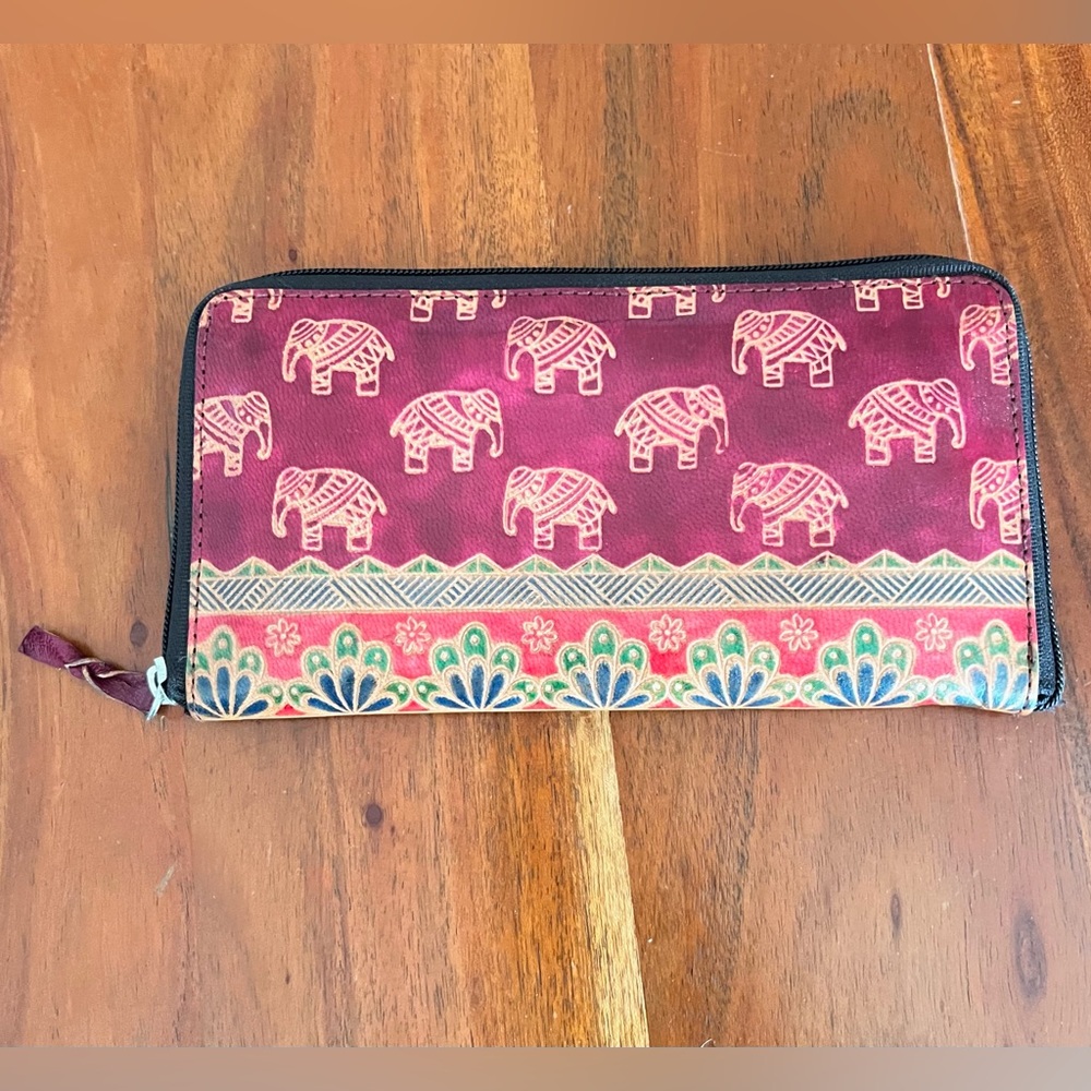 Global Elephant Pattern Card Wallet - image 2